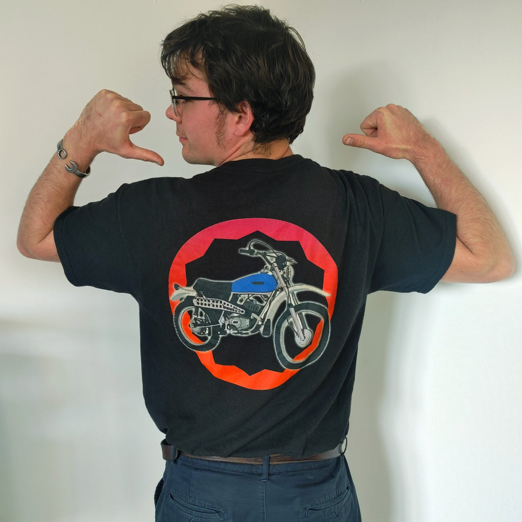 T-Shirt CABALLERO, moto derrière,logo Pilou devant